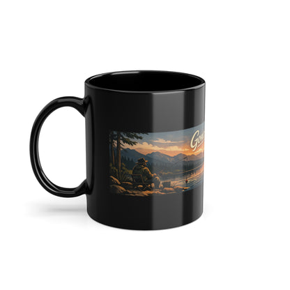 Gone Fishing Sunset Mug