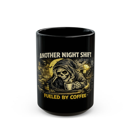 Night Shift Fueled by Coffee Mug