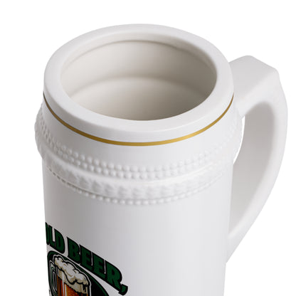 Kaltes Bier, gute Zeiten, Bierkrug