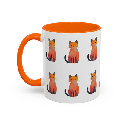 Cute Watercolor Fox Pattern Mug