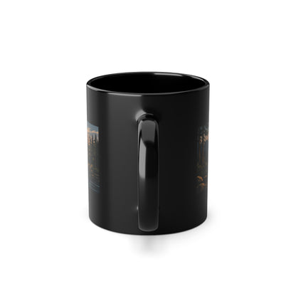 Gone Fishing Sunset Mug