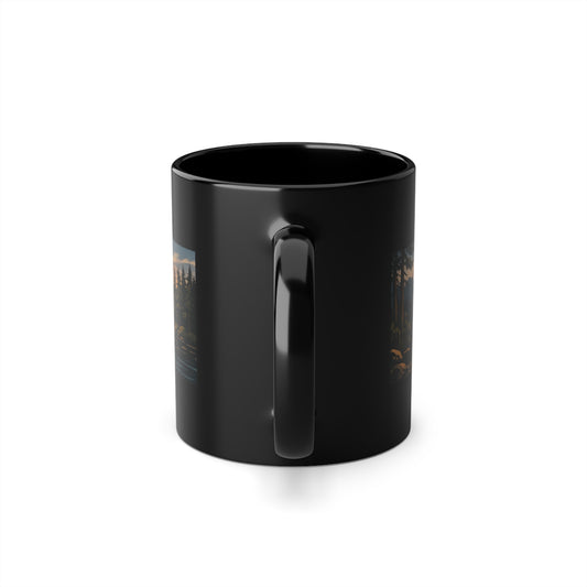 Gone Fishing Sunset Mug