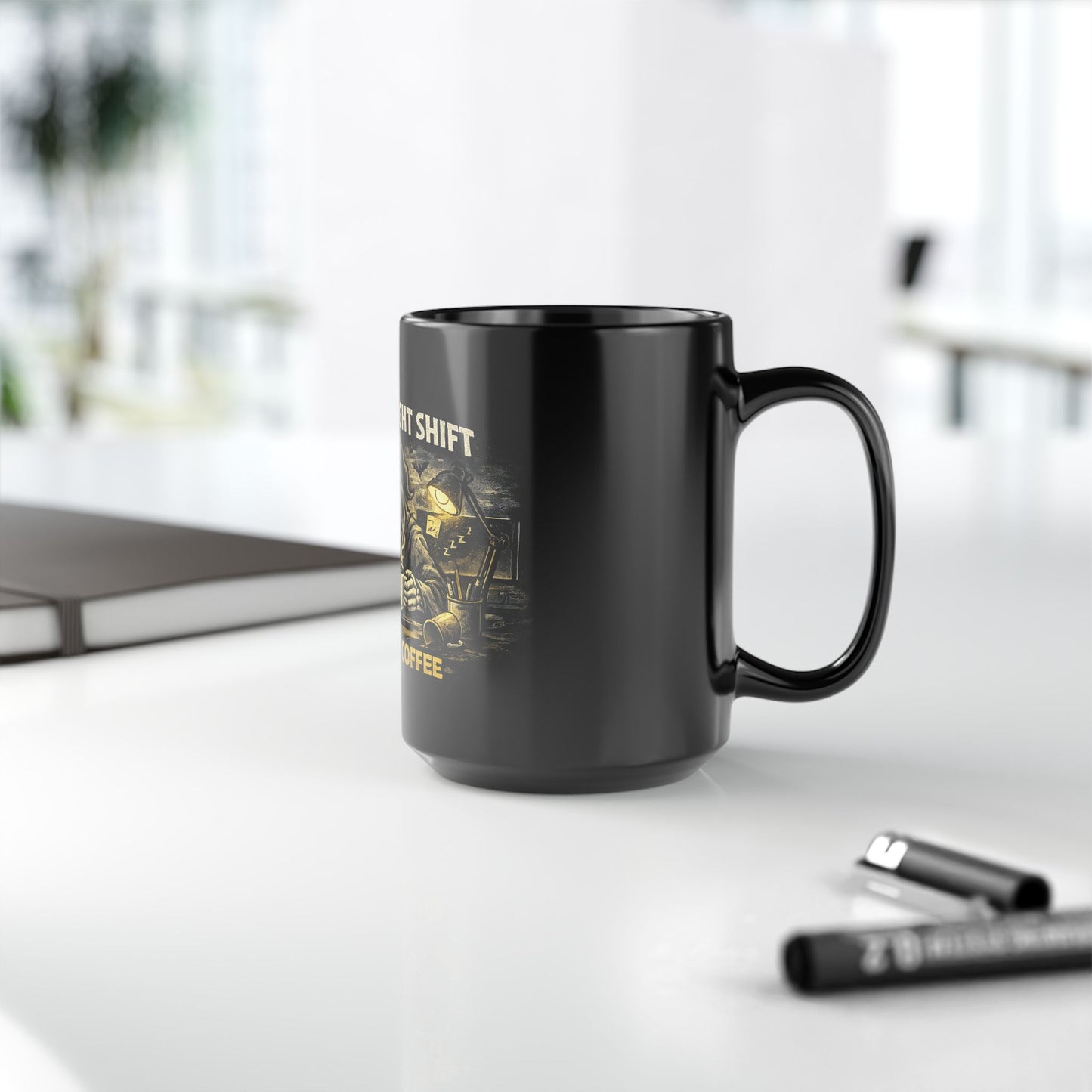 Night Shift Fueled by Coffee Mug
