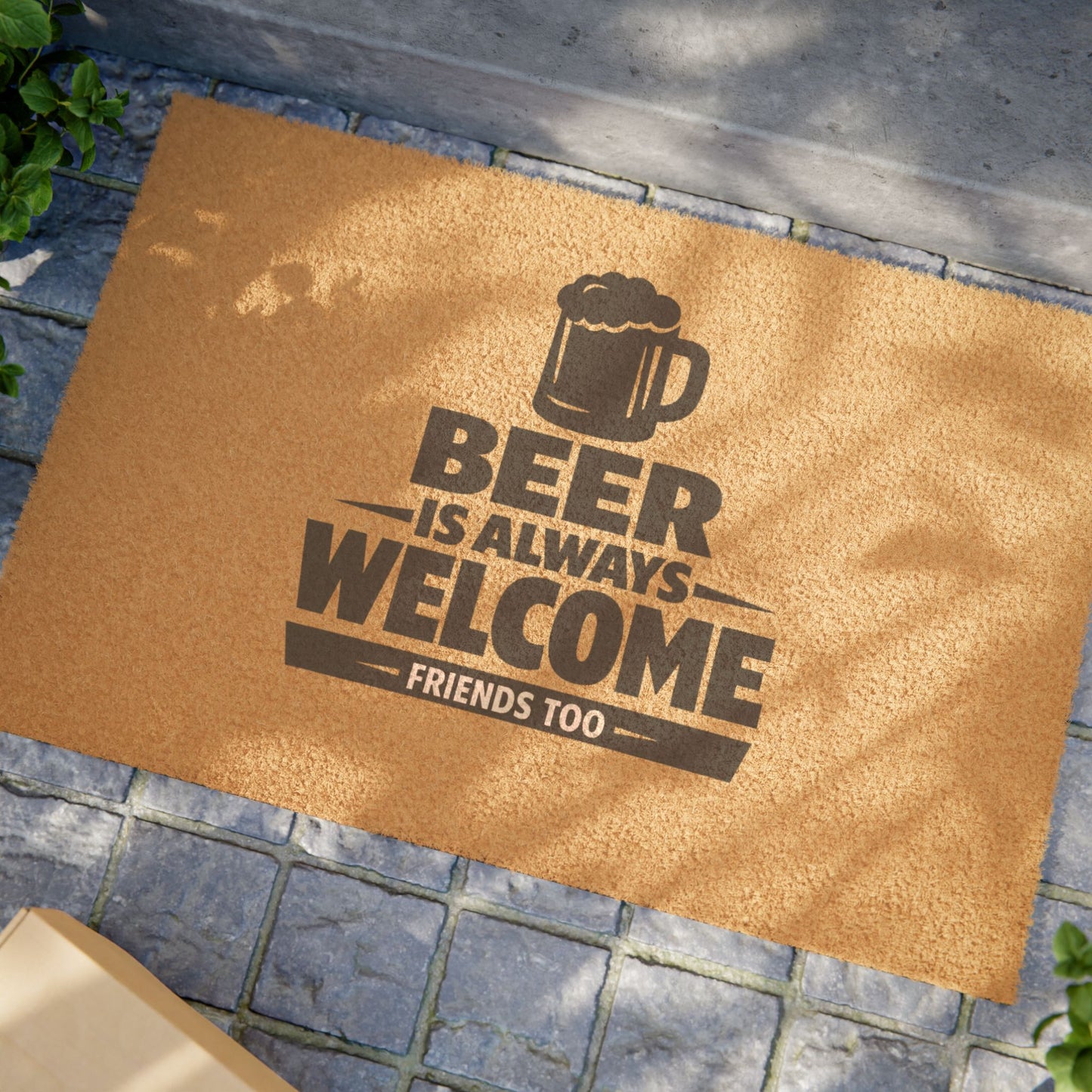 Beer Is Always Welcome, Friends Too Doormat 61x40.6 cm