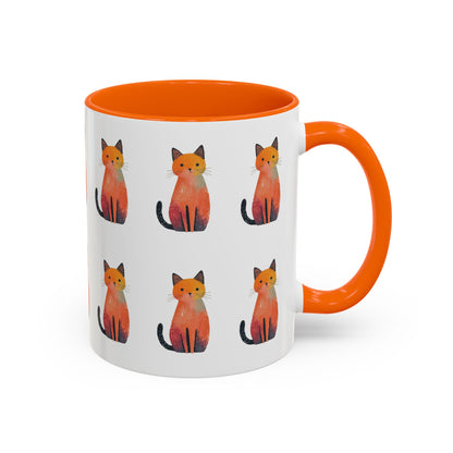 Cute Watercolor Fox Pattern Mug
